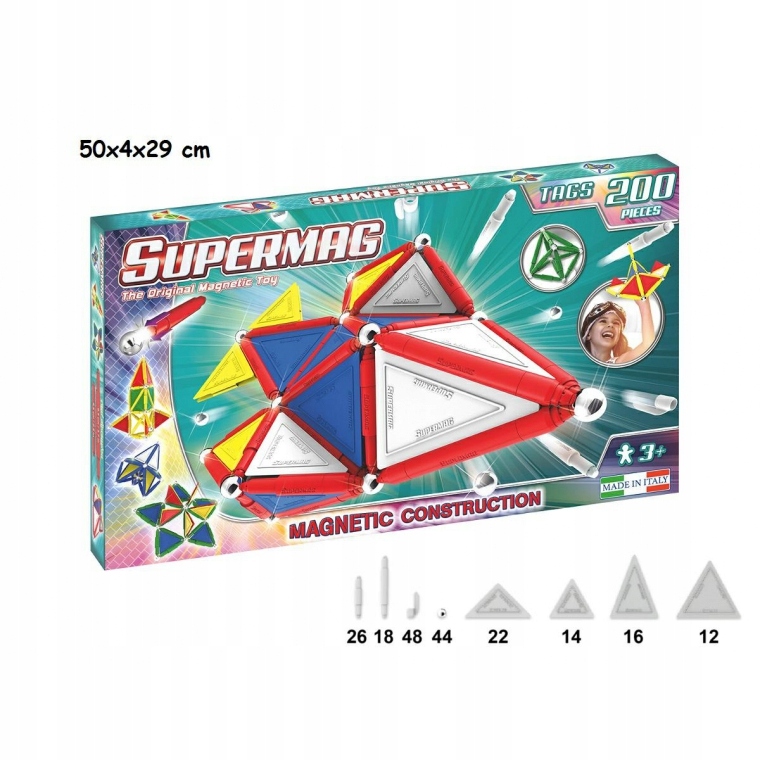 

Supermag Tags Primary klocki magnetyczne 200 elem