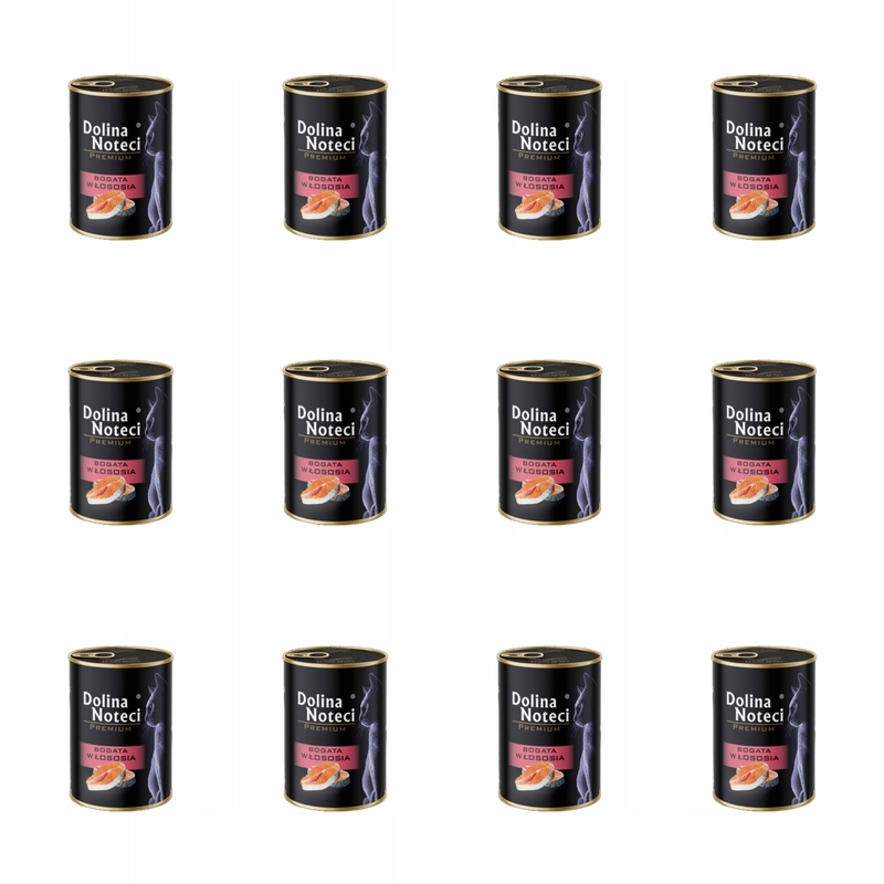 Dolina Noteci Mokra karma Junior dla kota puszka łosoś 400g X12