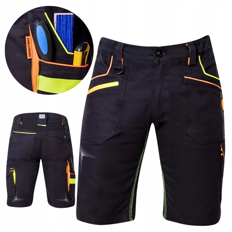 Kraťasy pánské krátké kalhoty ochranné šortky elastické Premium