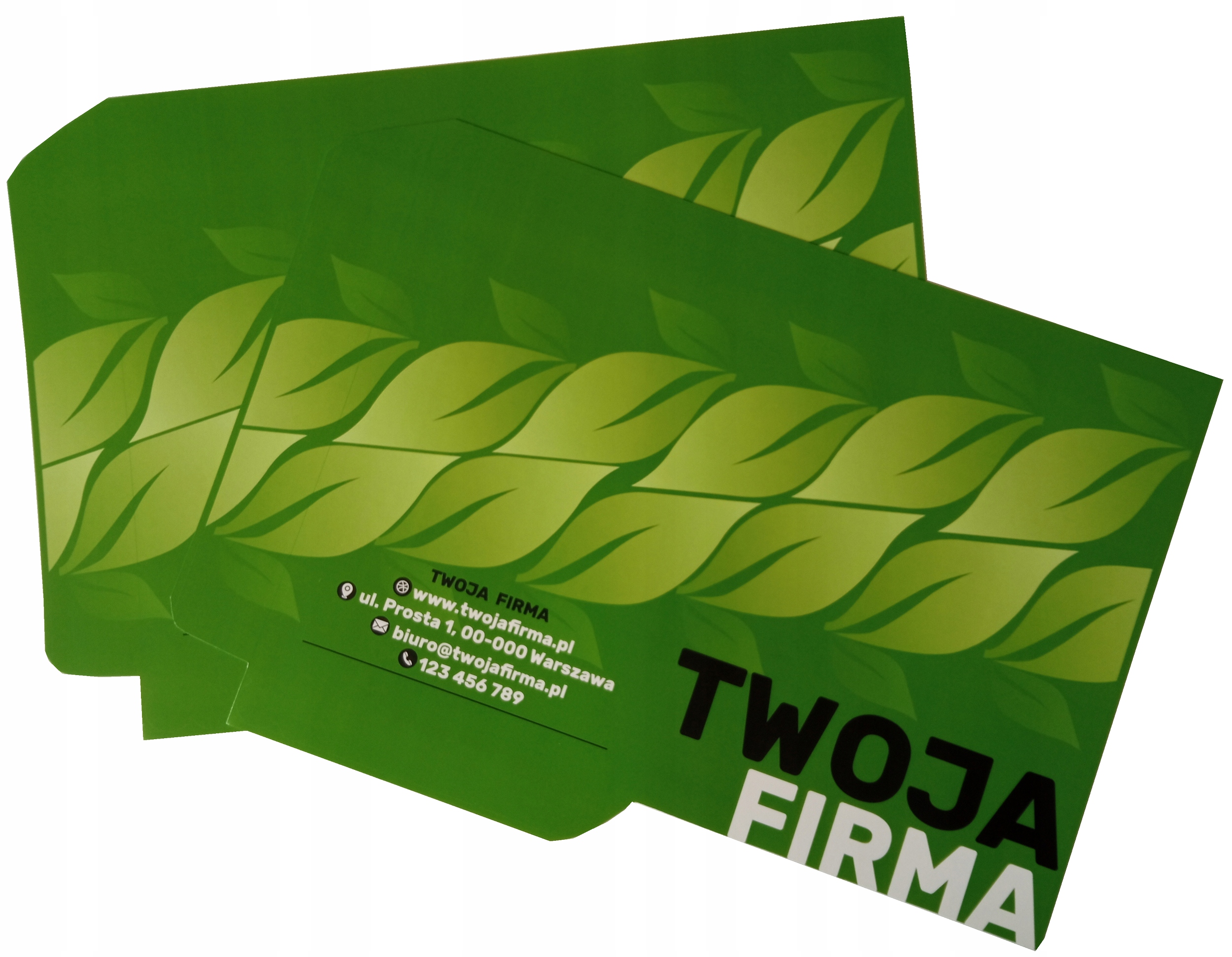 TECZKA FOLIOWANA firmowa A4 DWUSTRONNA 250 sztuk Kod producenta TECZKA-dwustronna-A4-F-250