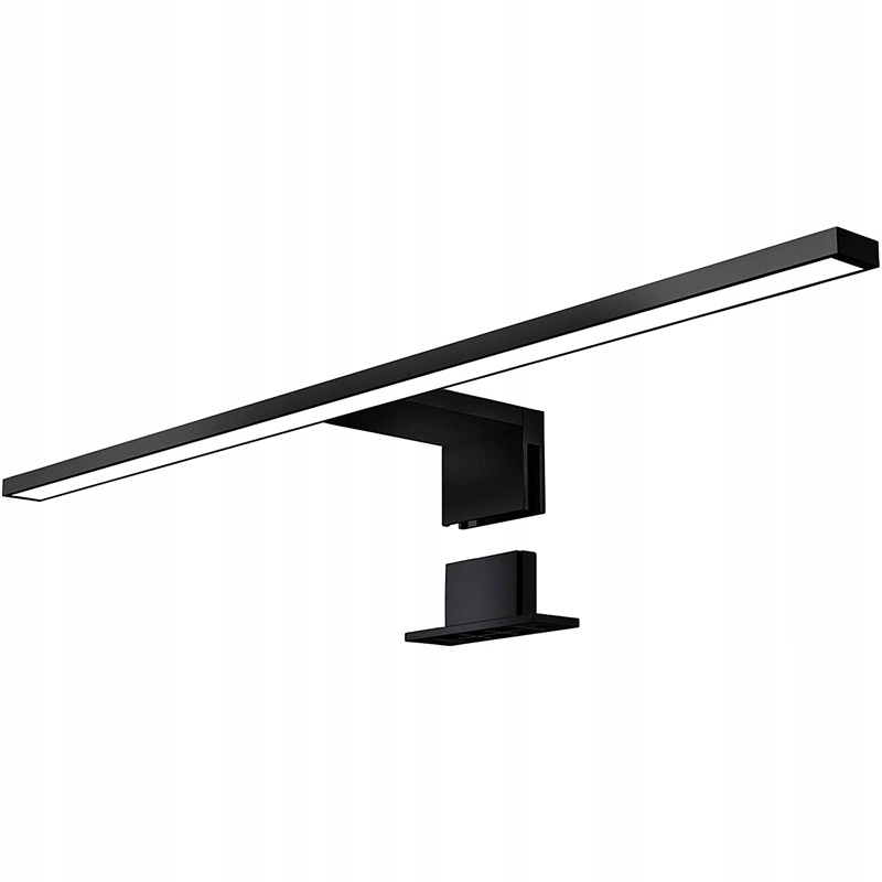 KINKIET ŁAZIENKOWY CZARNY 10W NAD LUSTRO/SZAFKĘ