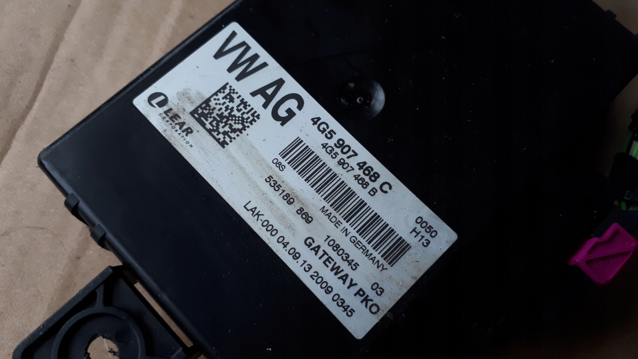 A6 C7 4G module control unit GATEWAY 4g5907468c A7 4G