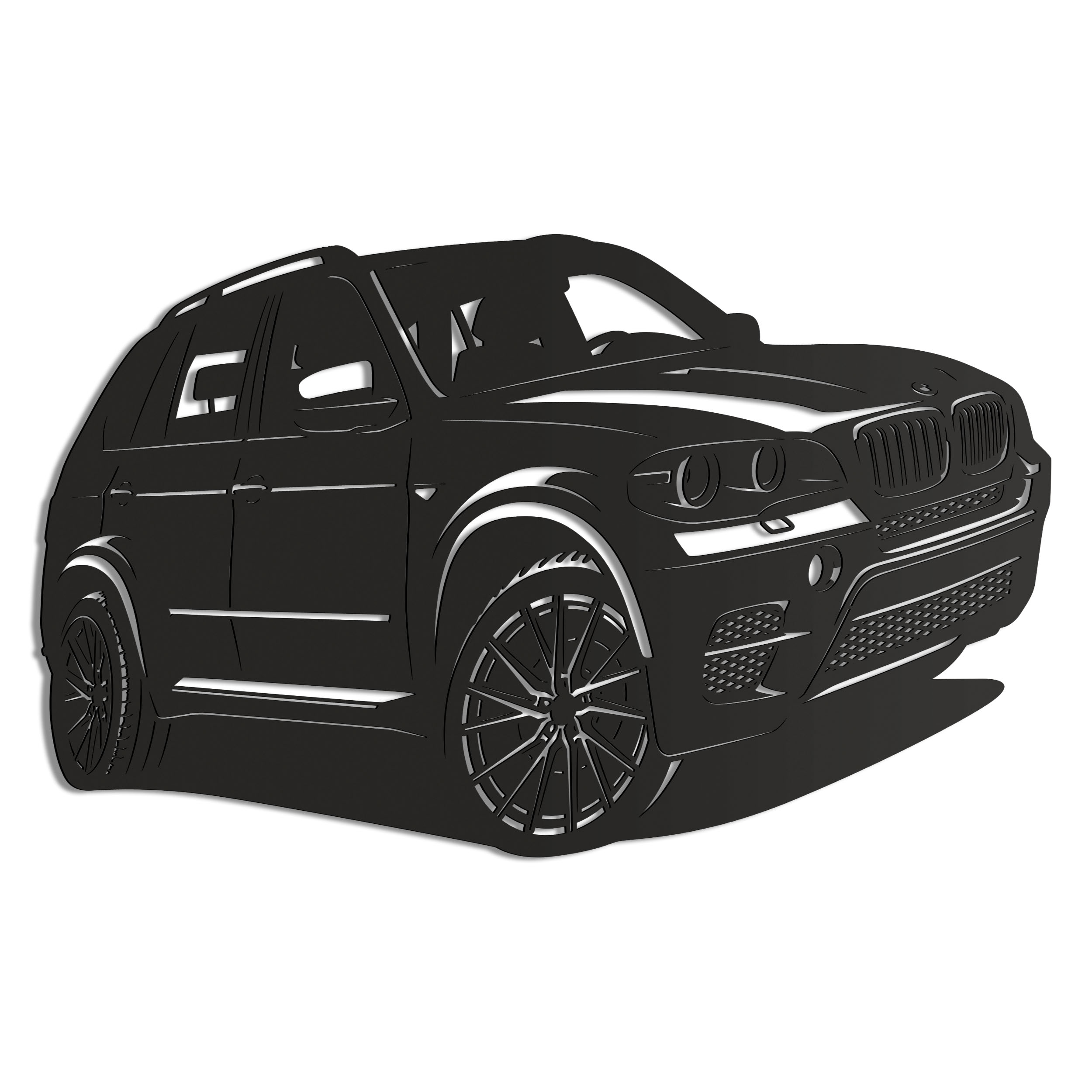 Dřevěný 3D obraz Bmw X5 (E70) Nástěnná Dekorace