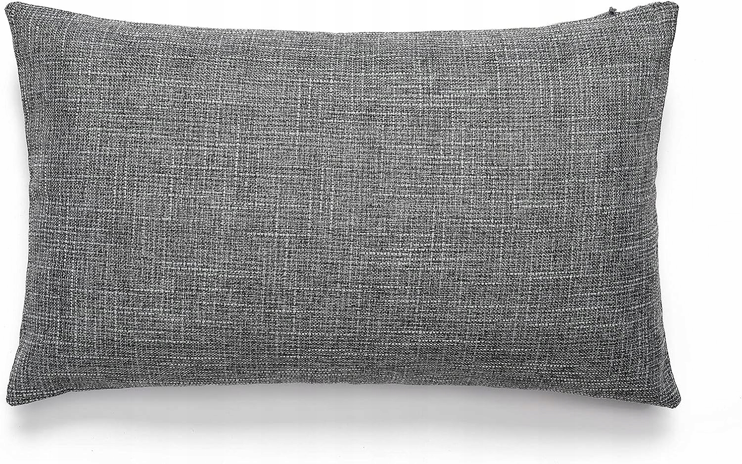 TAN.TOMI 2 poszewki 40x60 cm ze sztucznego lnu SZARE styl boho RUSTYKALNE Długość 60 cm