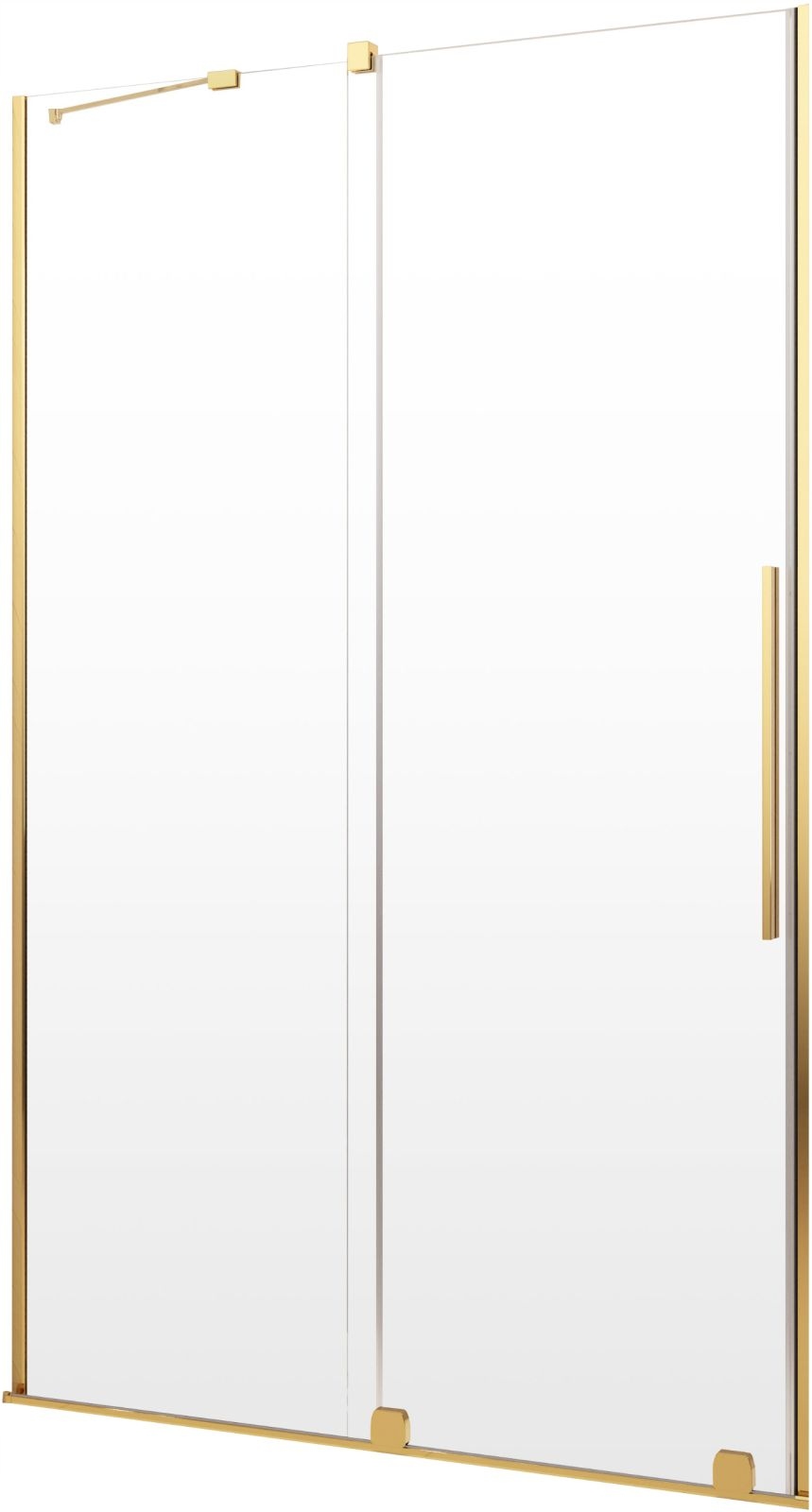 Drzwi prysznicowe przesuwne szklane 100 L satynowe Typ drzwi rozsuwane