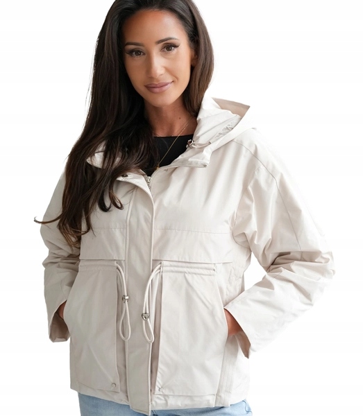 Přechodová bunda s kapucí parka Ksenia 40