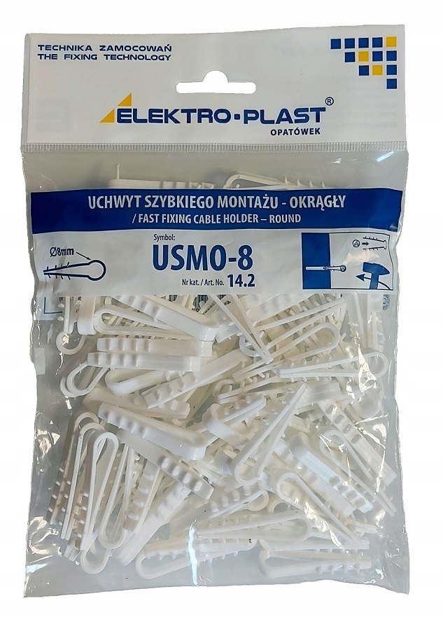 

Uchwyt kablowy USMO-8 (100szt-op) Elektro-Plast
