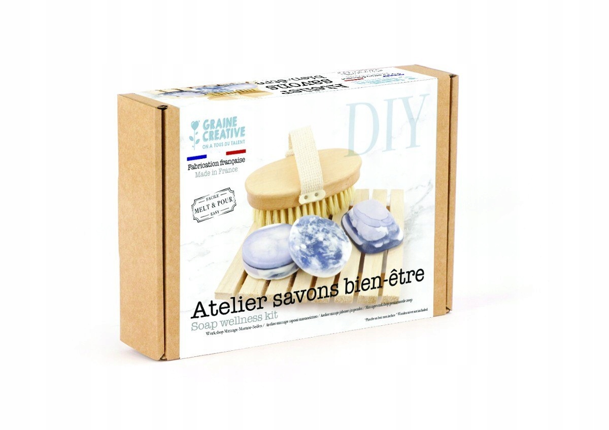 Sada na výrobu mýdla s kartáčkem Graine Creative Francie