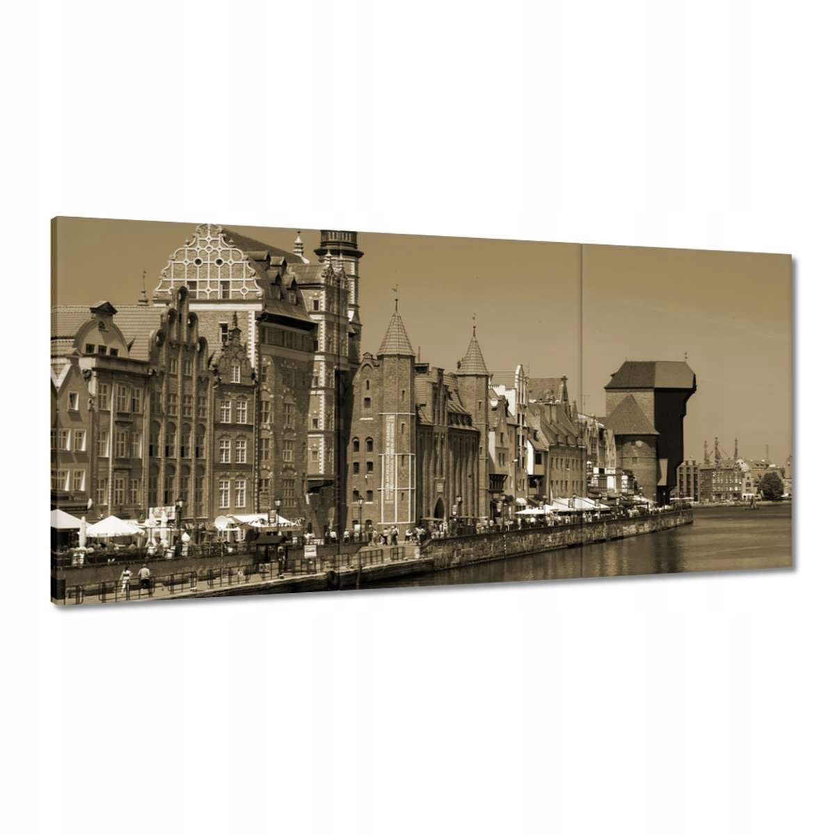 Obrazy 180x90 Gdansk v sépii Sepia Bronz