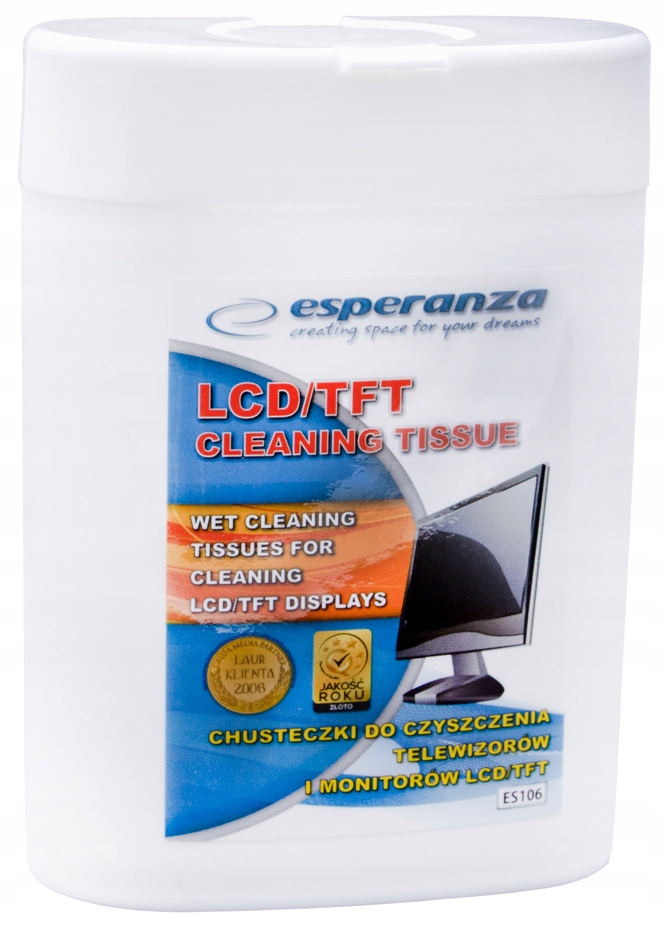 ESPERANZA CHUSTECZKI DO MONITORÓW LCD, TFT, LED, OLED x100 Kod producenta ES106