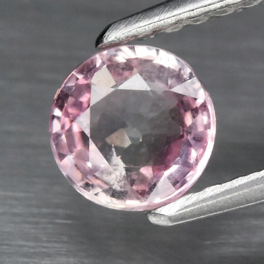 Přírodní Safír 0.64ct Růžový Kulatý eCertifikát Wbd