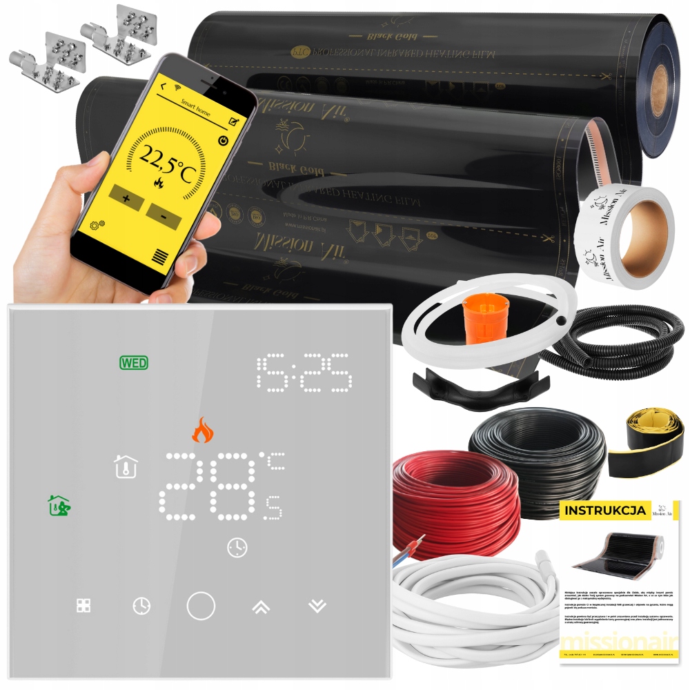 Set Fólia vyhrievacia podložka Infračervená 2 m² 160 W