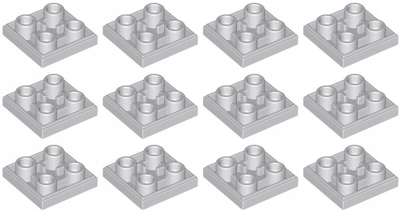 

Lego 11203 Tile Płytka 2x2 szara jasna (10g) 12szt