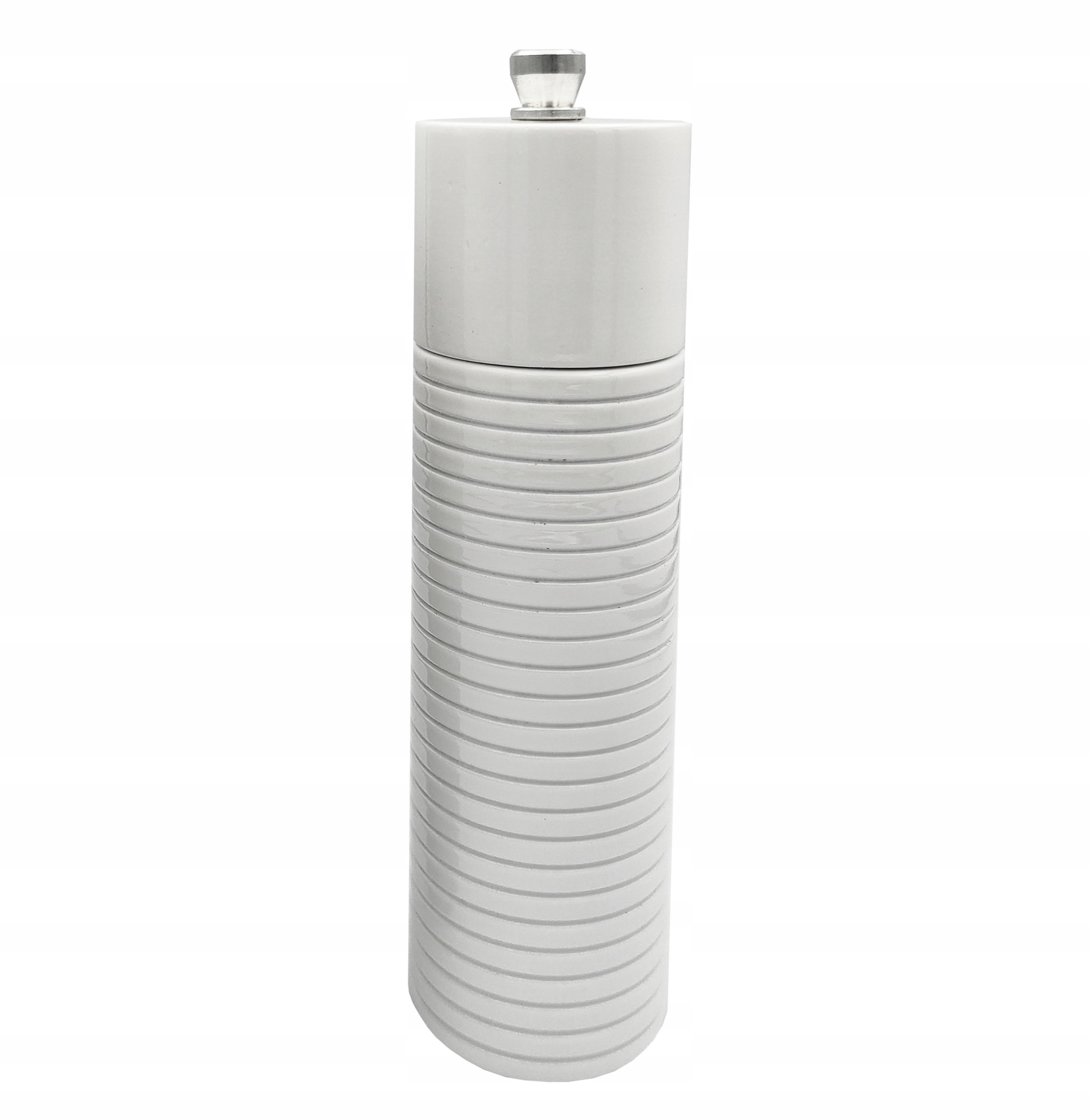

Ręczny Drewniany Młynek Do Soli Pieprzu 18CM Biały