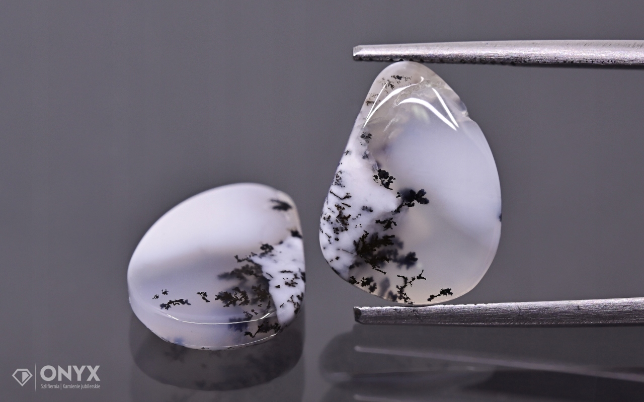 Dendritový achát z Turecka konvexní destička Para niere