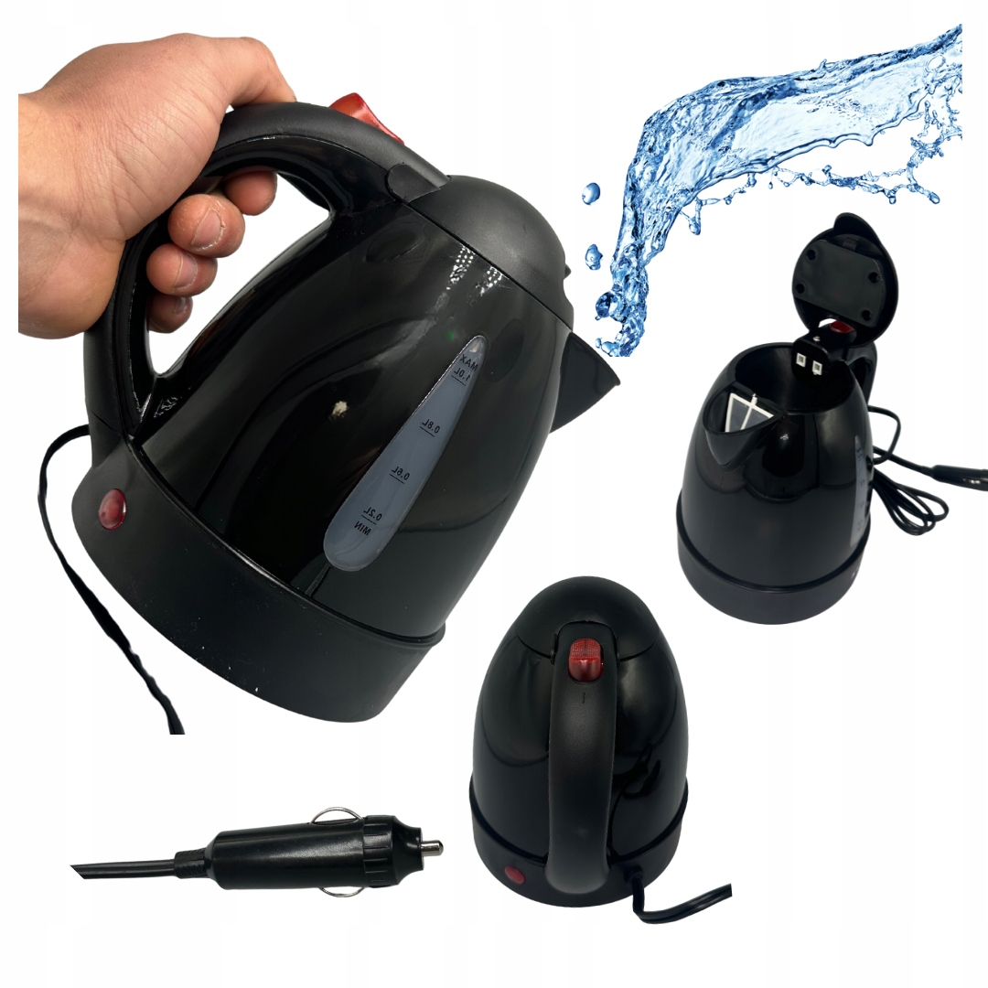 Czajnik do tira 24V ciężarówki 250W 1 litr zapalniczki elektryczny