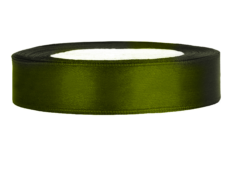 

Tasiemka Zielona wstążka 12mm satynowa 25m