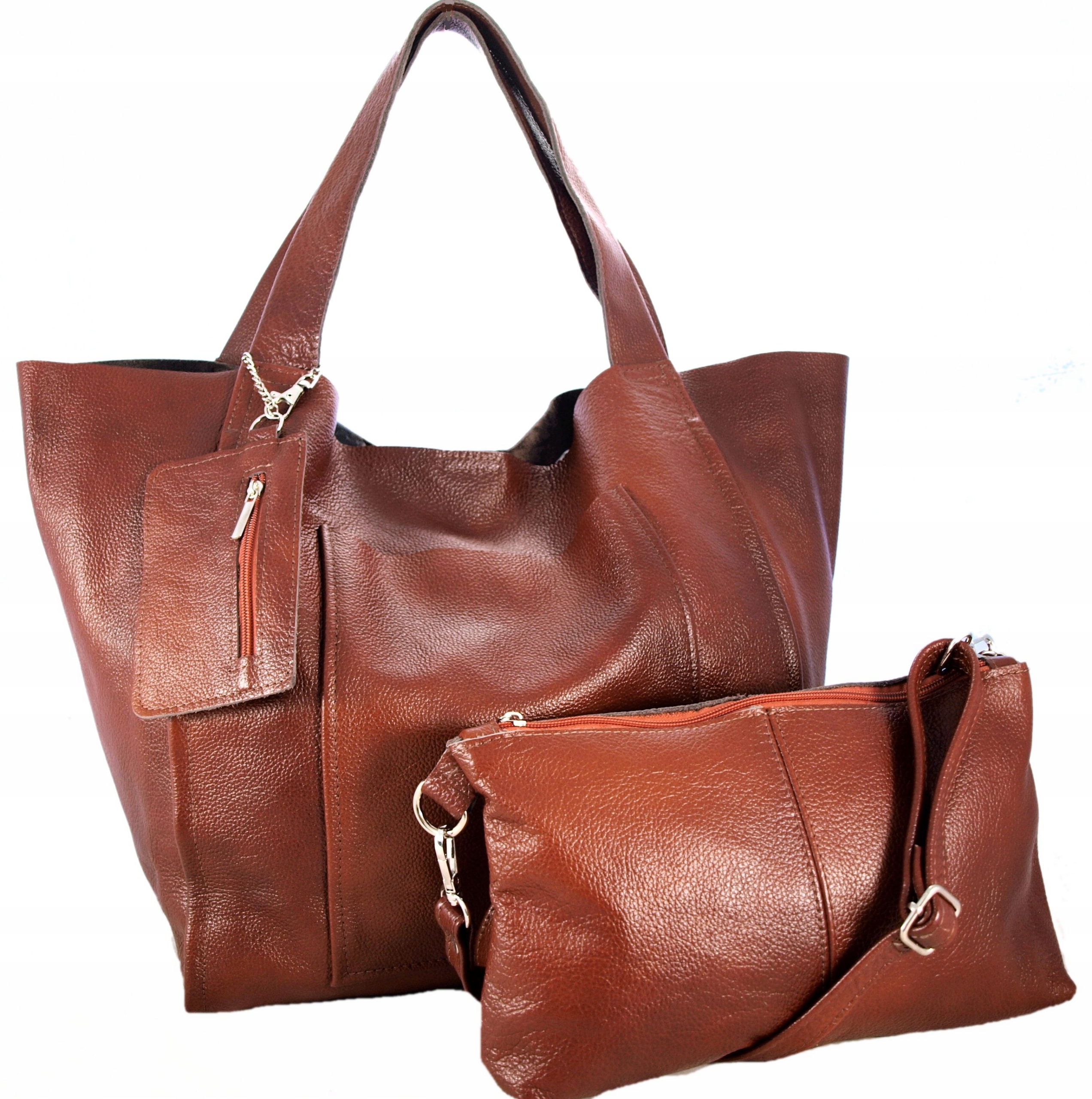 

Torebka Skórzana Worek 2w1 Listonoszka Skóra