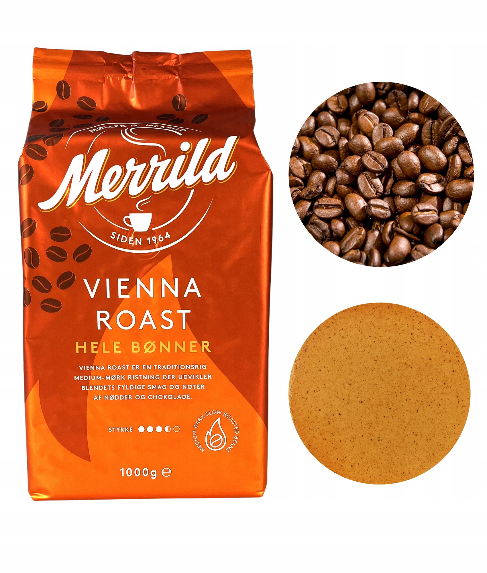 Levně Káva Merrild Vienna Roast 1000 g