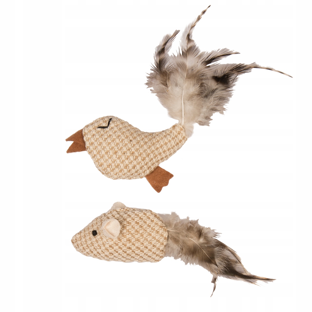 

Duvo+ Zabawka Naturalna - Mysz/Ptak z kocimiętką