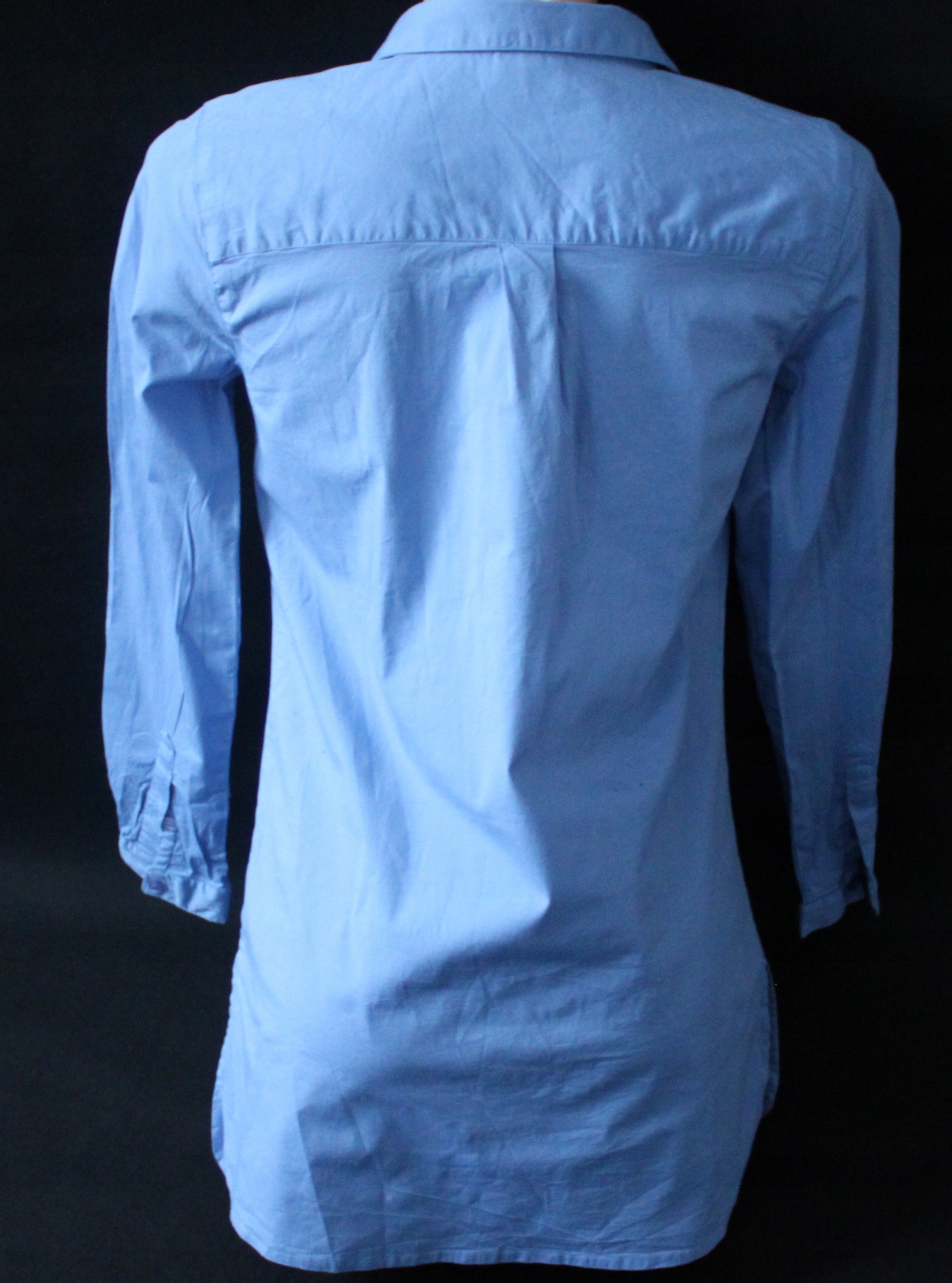 NIEBIESKA DŁUGA KOSZULA ROZ S Marka inna