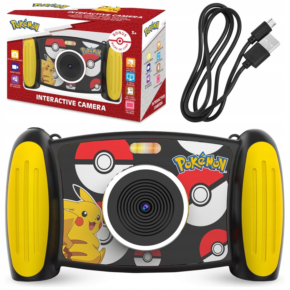 Kamera interaktywna 1080p MP3 player Sd card Pokemon POKC3000 Kids Kids
