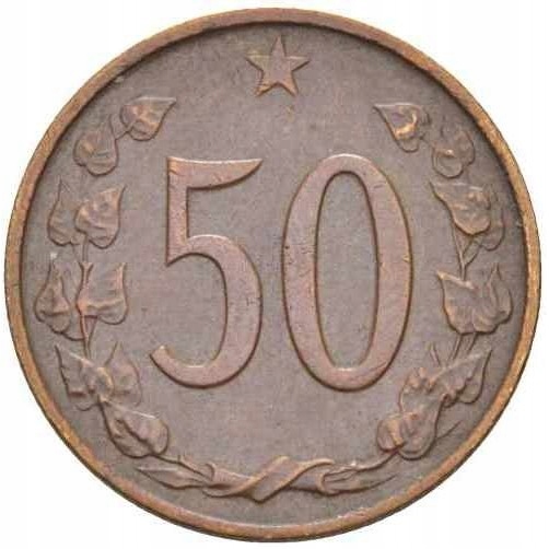 7134. CZECHOSŁOWACJA, 50 halerzy, 1963