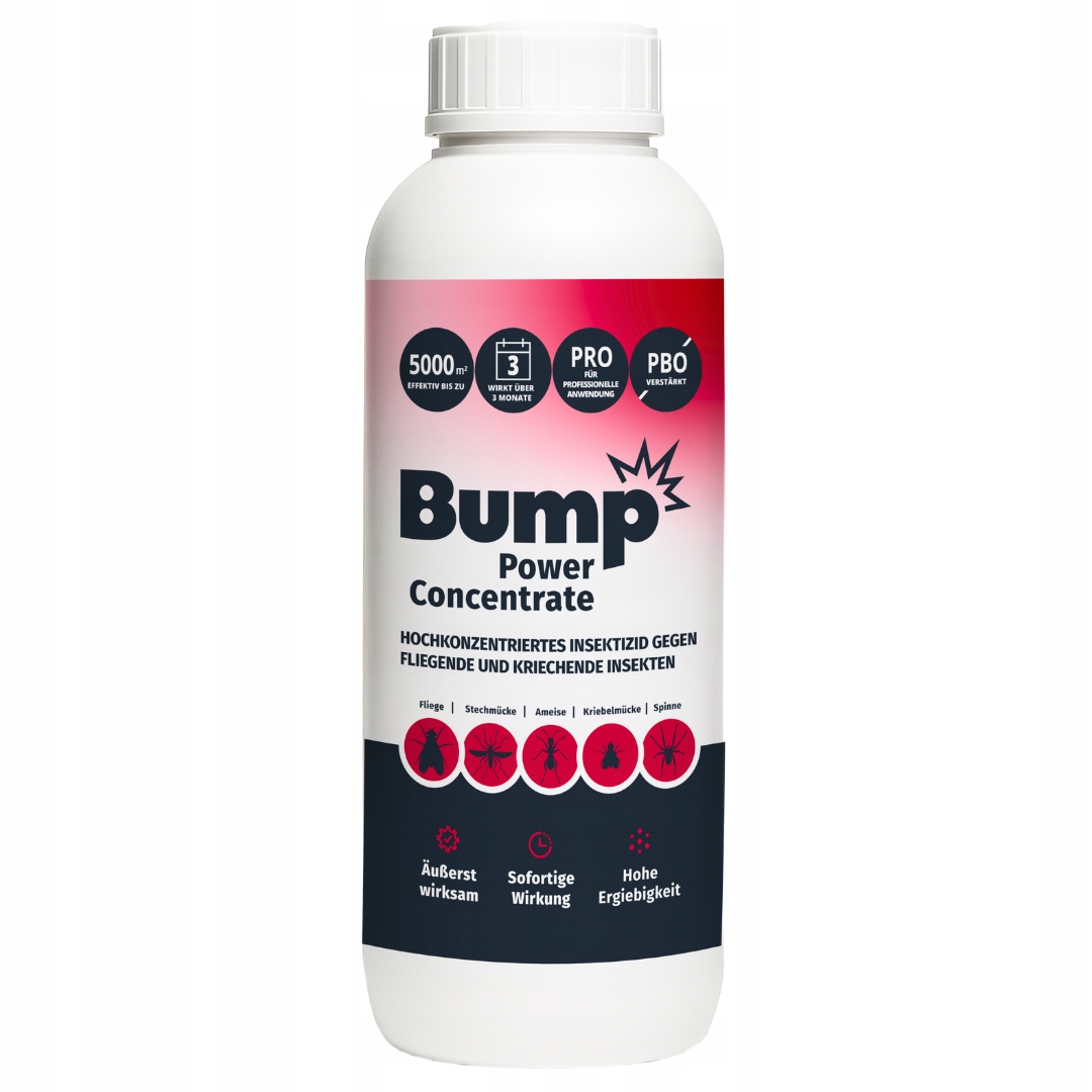 Bump Power Concentrate Oprysk na komary i kleszcze muchy mrówki pająki 1L