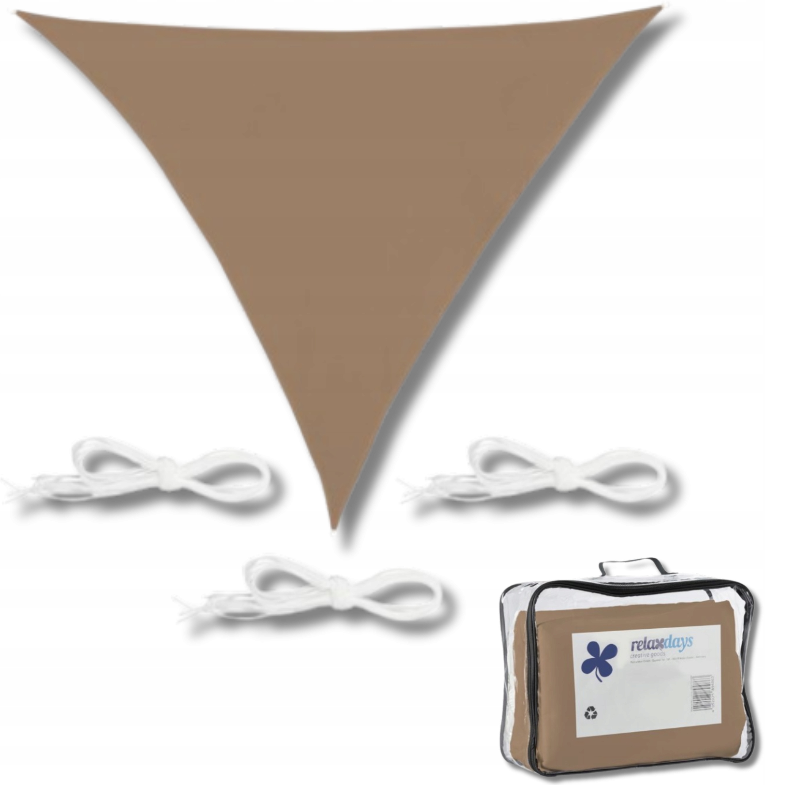 Slnečná plachta 6x6x6 m Kávový zatieňovač terasový odolný