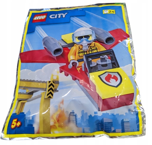 Lego City Polybag 952209 Strażak Odrzutowiec N