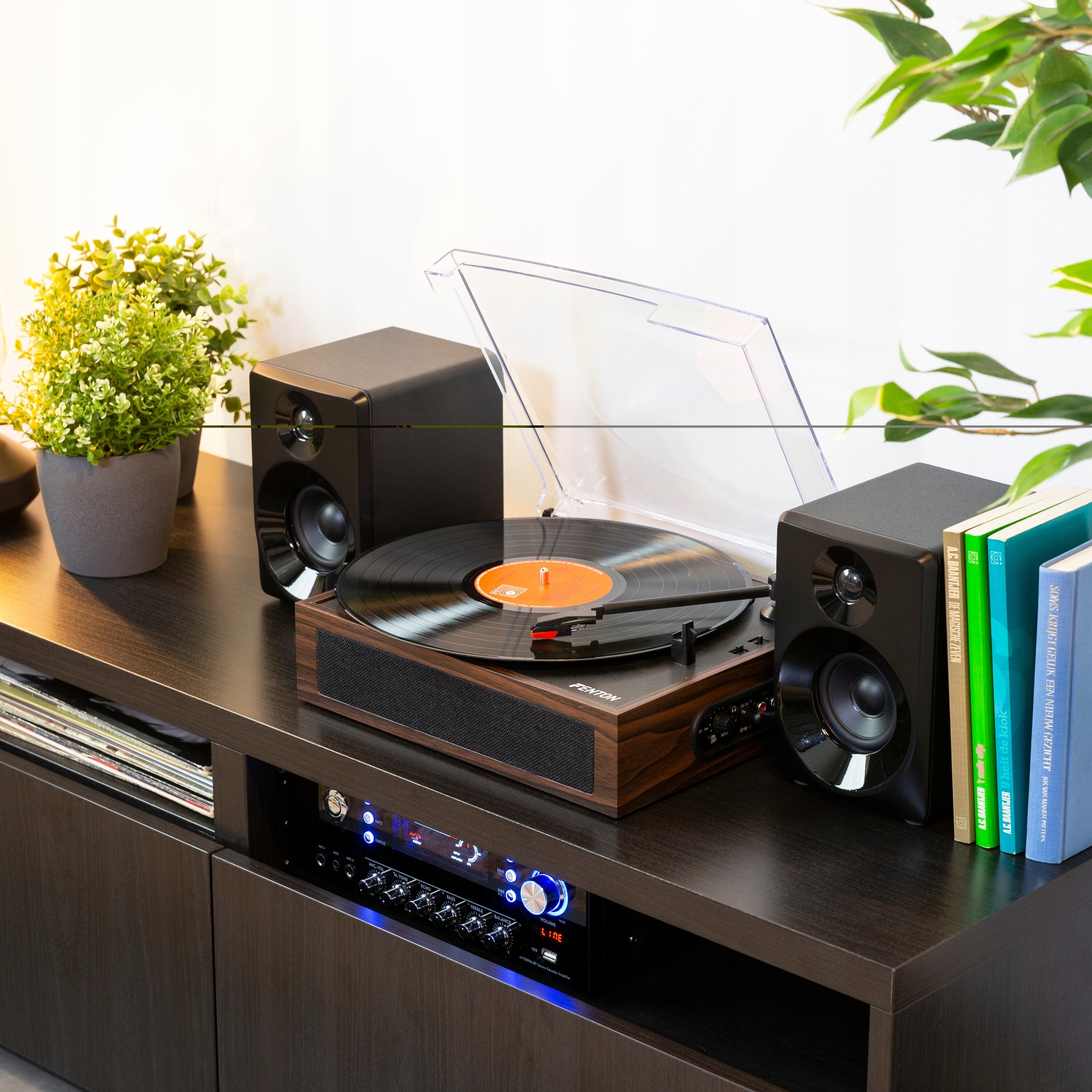 GRAMOFON z głośnikami bluetooth etui + WINYL+ zapasowa igła GRATIS Wbudowany przedwzmacniacz tak