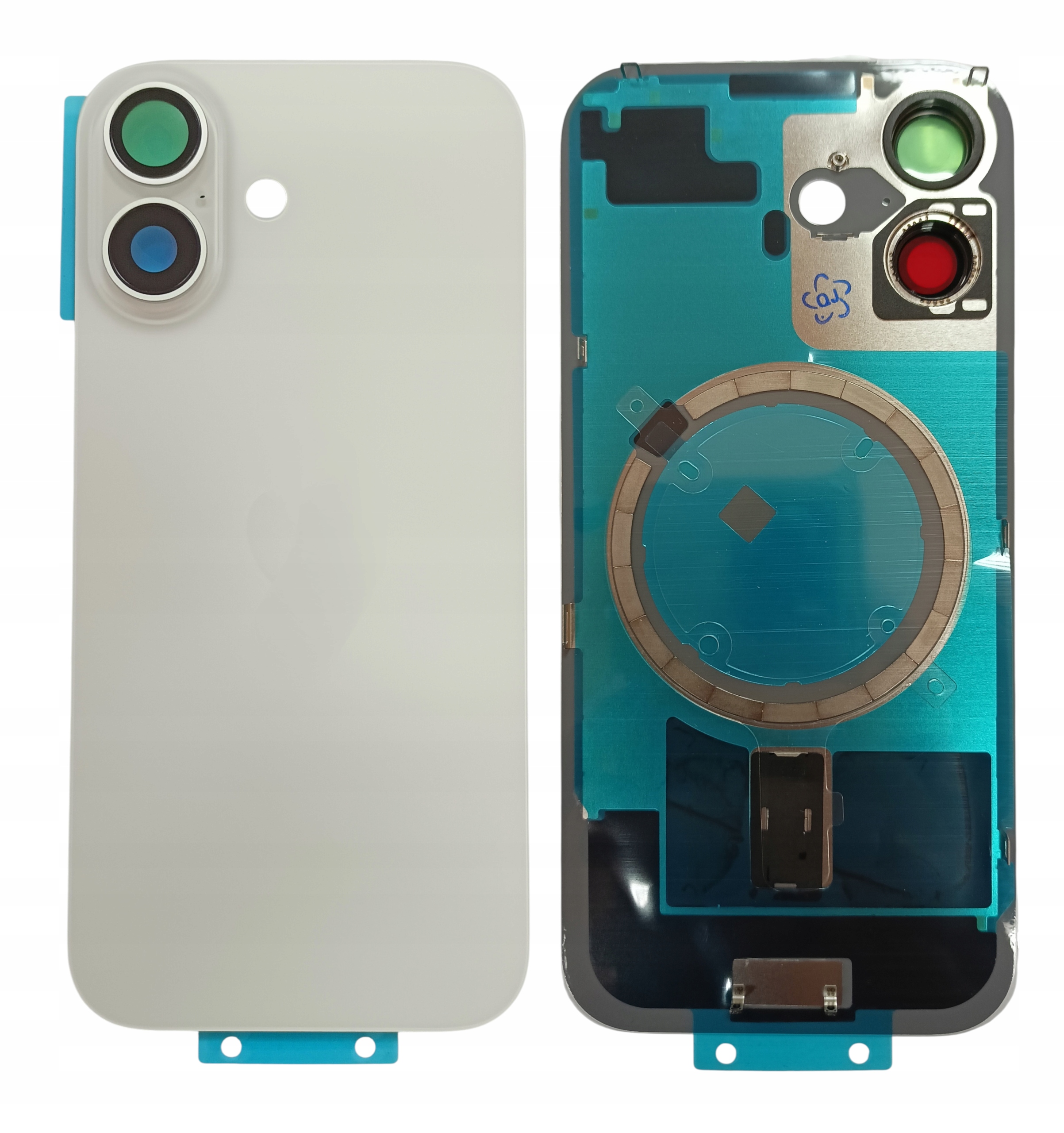 Zadní Kryt pro iPhone 17 White s rámečkem a magnety Magsafe