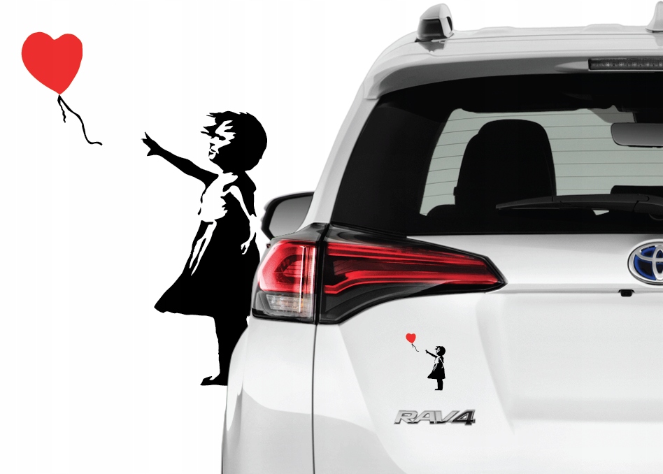 

Naklejka na samochód Banksy dziewczynka z balonem