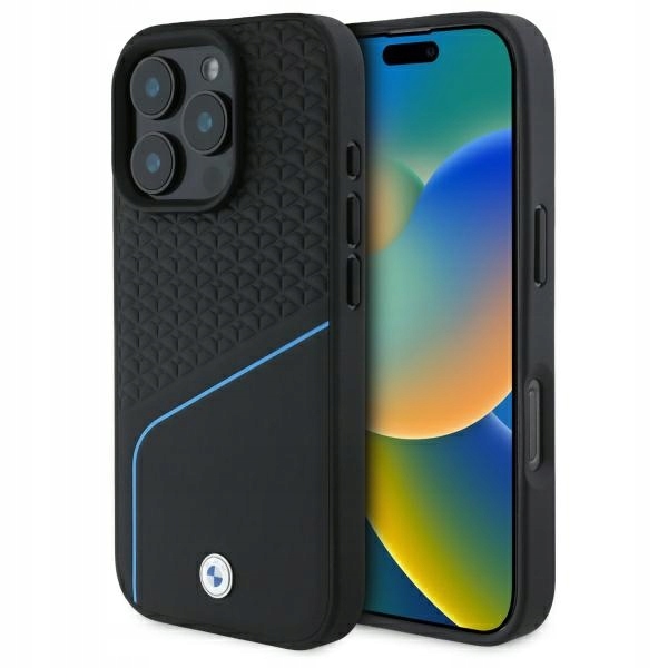 Pouzdro Bmw BMHMP16X23RDCLK pro iPhone 16 Pro Max 6,9" černé/černé pevné pouzdro