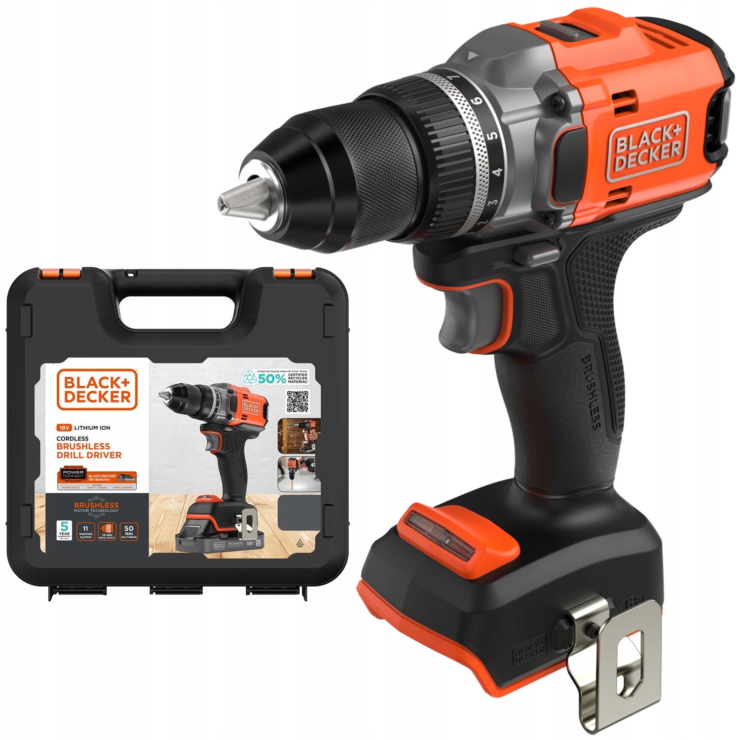 Black Decker Wiertarko Wkrętarka 18V 50Nm Power Connect BLD682XN /body/
