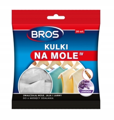 

Bros, Kulki na mole, lawendowe, 120g