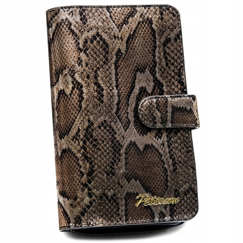 Peterson Ptn BS-603-1896 Black dámská kožená peněženka černá střední kůže