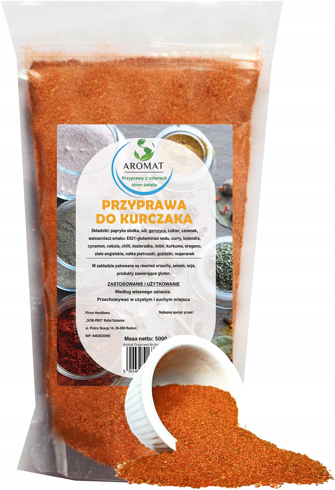 Levně Koření Na Kuře Kg Aromatická Kvalita Zdravá Chuť 5000 G