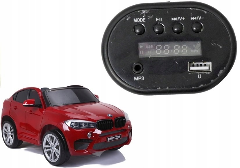 Panel Muzyczny Do Auta Na Akumulator Bmw X6M Aux Usb Melodie
