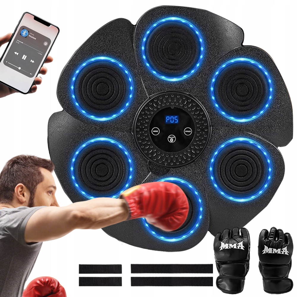 Bluetooth Tréninková Boxovací Deska Na Zeď, Hudební Trenažér, Tabule