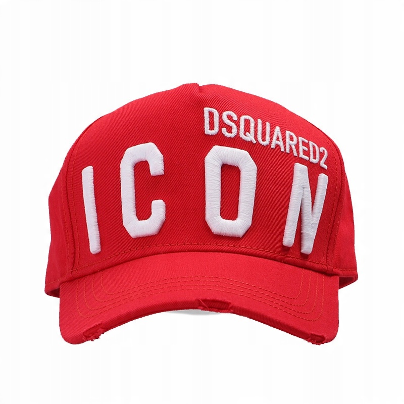 

Dsquared2 - Czerwona czapka z daszkiem Be Icon