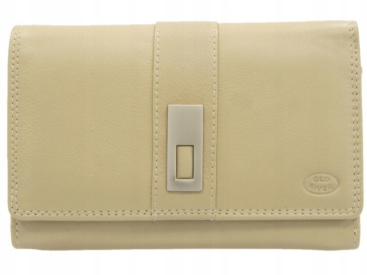 

Funkcjonalny elegancki damski portfel OldRiver Beż