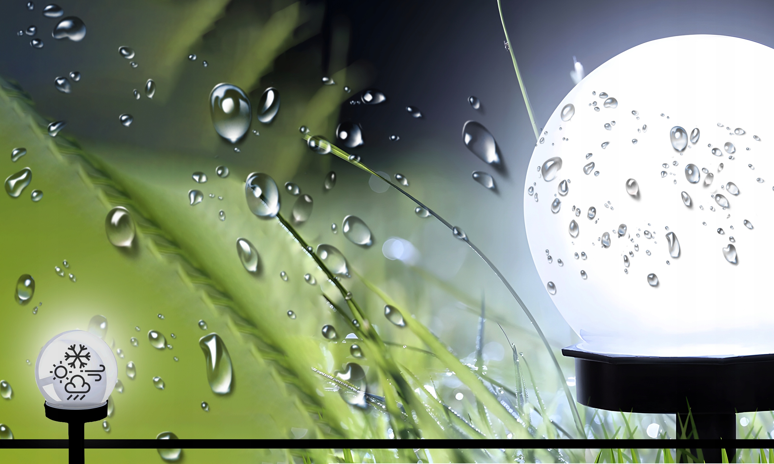 6x LAMPA SOLARNA OGRODOWA MOCNA BIAŁA KULA LED XXL Marka inna