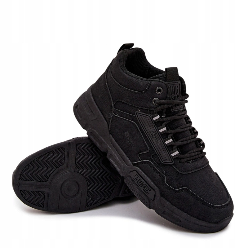 Pánské Tenisky Big Star SS174282 Hi-poly Systém Černé 43