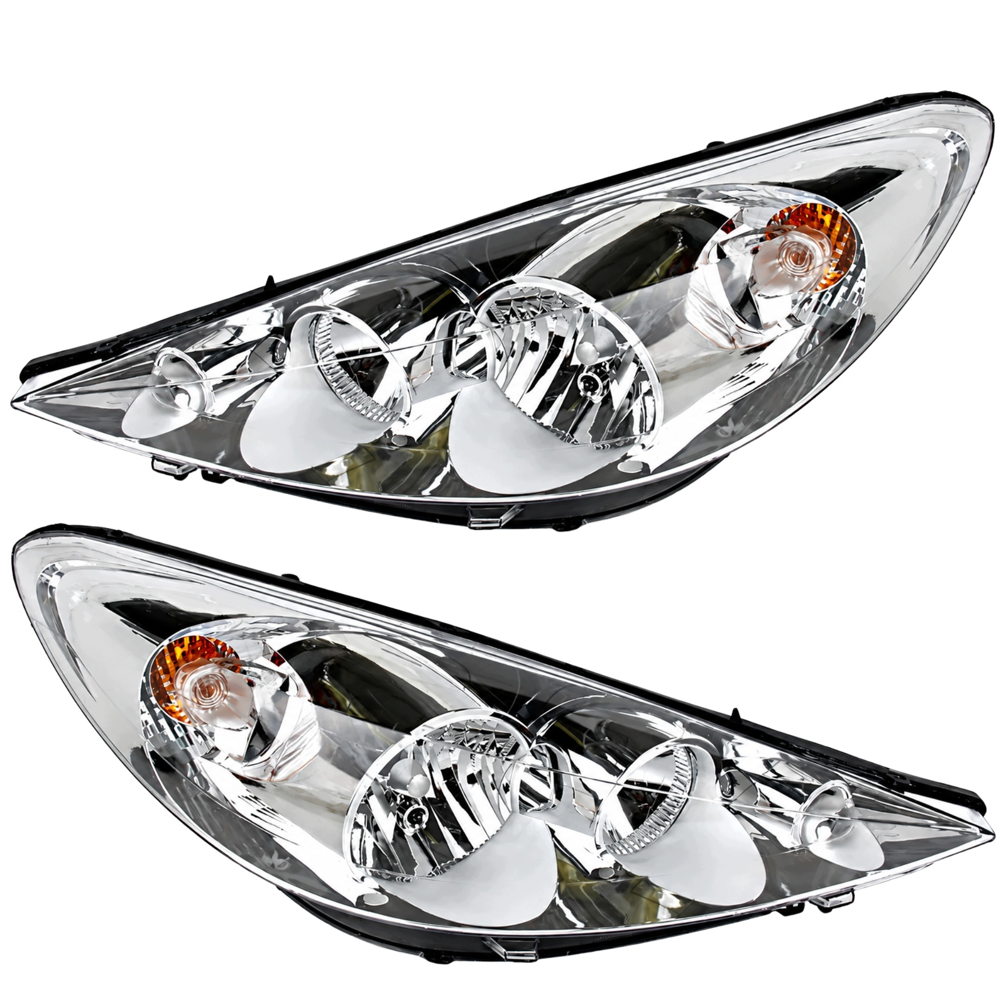 Peugeot 206 2009-2012 Hlavní Světlomety Přední Světlomety Pravá Levá Sada