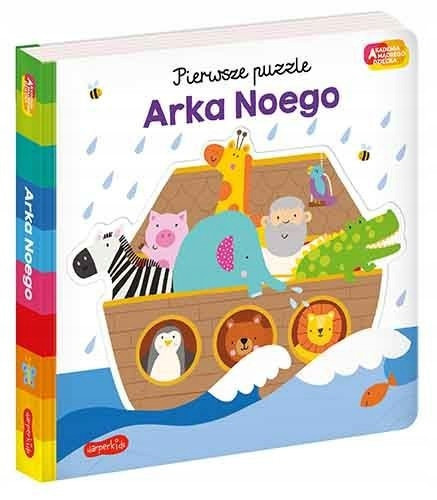 Edukacyjna Książka Pierwsze Puzzle. Arka Noego