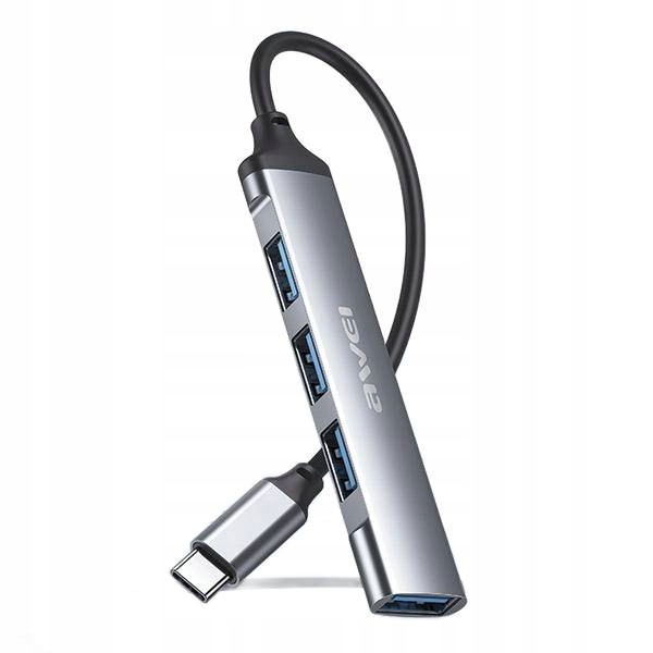 AWEI HUB CL-150T 4xUSB-A czarny/black