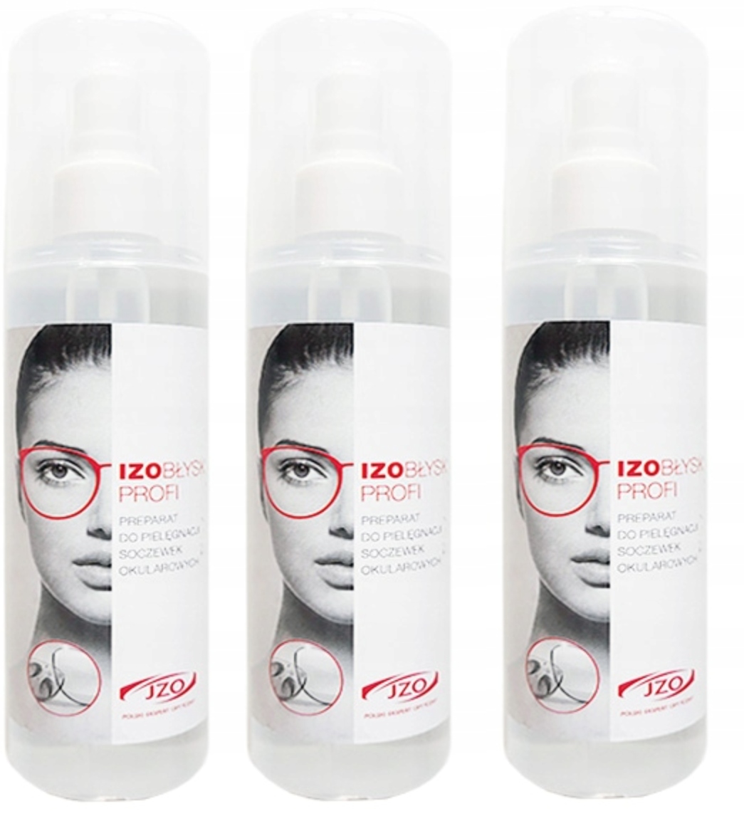 Płyn do czyszczenia mycia okularów 3x Izobłysk Profi Jzo 150ML