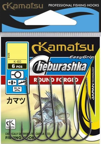 Haki, Haczyki Do Czeburaszki K-60 hak 2/0 OP.6SZT Round Forged Kamatsu