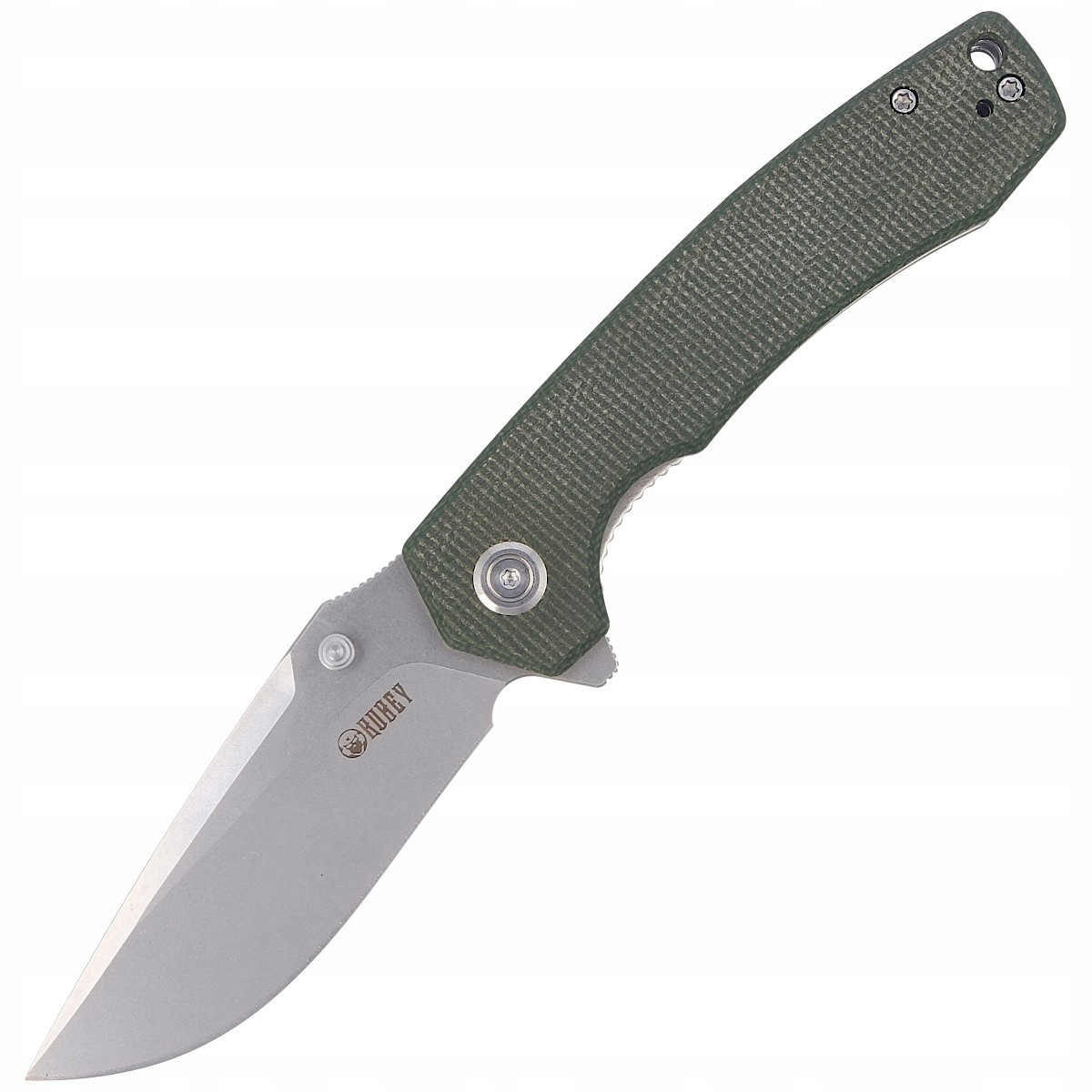 Nóż składany Edc Kubey Flipper Rękojeść Micarta Głownia Drop point Outdoor
